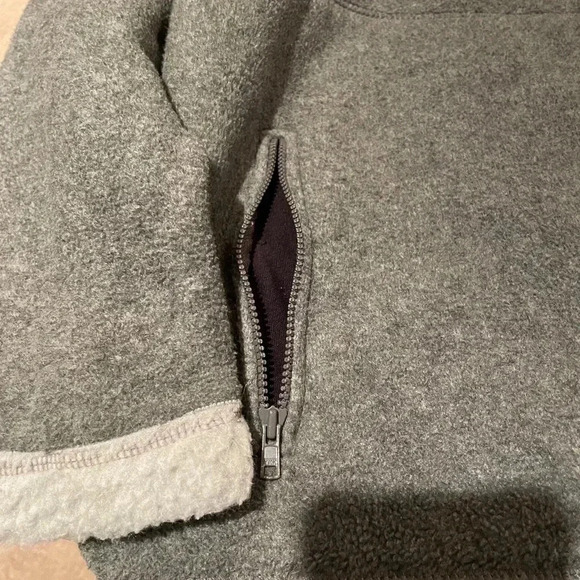 Disney Micky & Minnie Mouse Vintage Grey w sherpa fleece zippered jacket XL - Picture 8 of 11